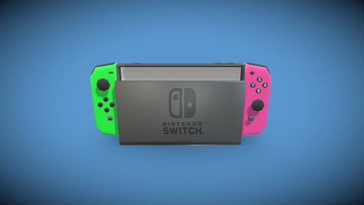 Low Poly Nintendo Switch. 3D Model