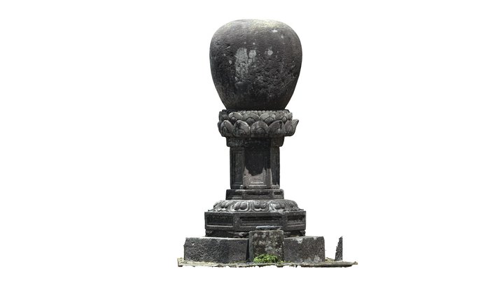 雲頂菴無縫塔02 3D Model