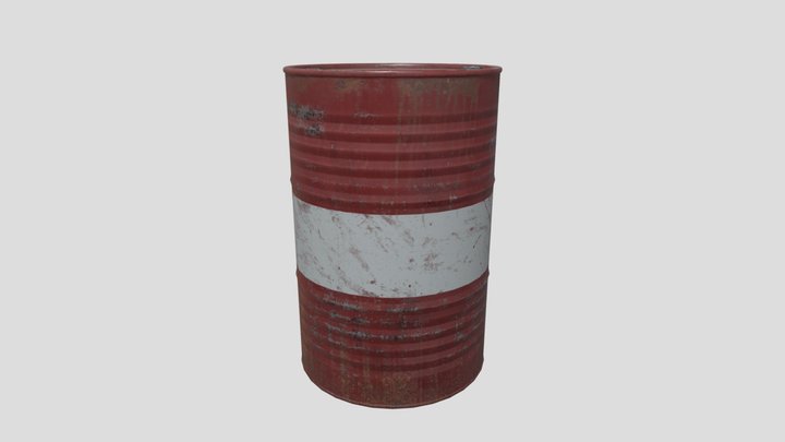 Red Barrel 3D Model
