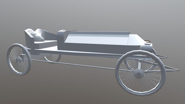 Car made in first year 3D Model