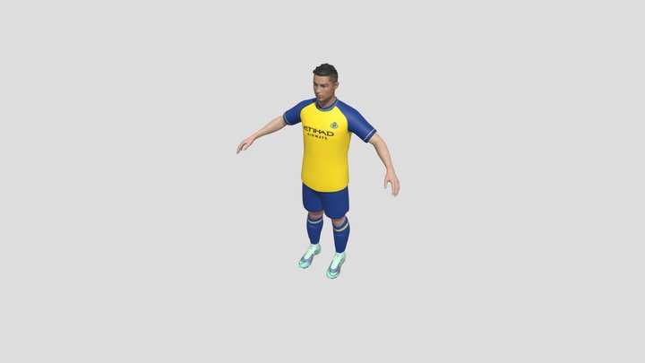 Cristiano Ronaldo Al Nassr 3D Model