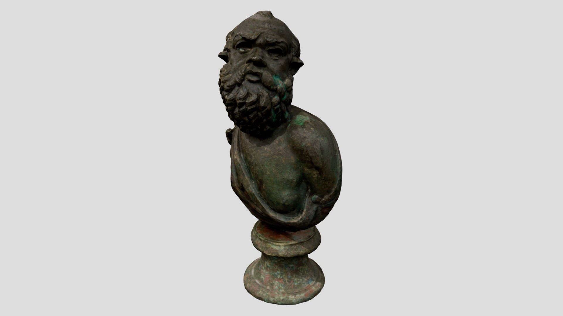 ANFortnum.B.83 - Bronze Bust of Silenus