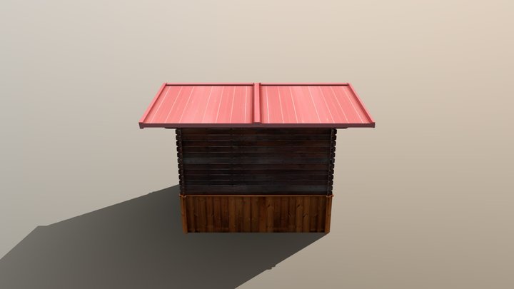 Wood House 3D Model