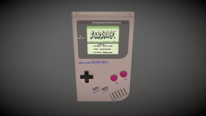 Gameboy Painter 3D Model