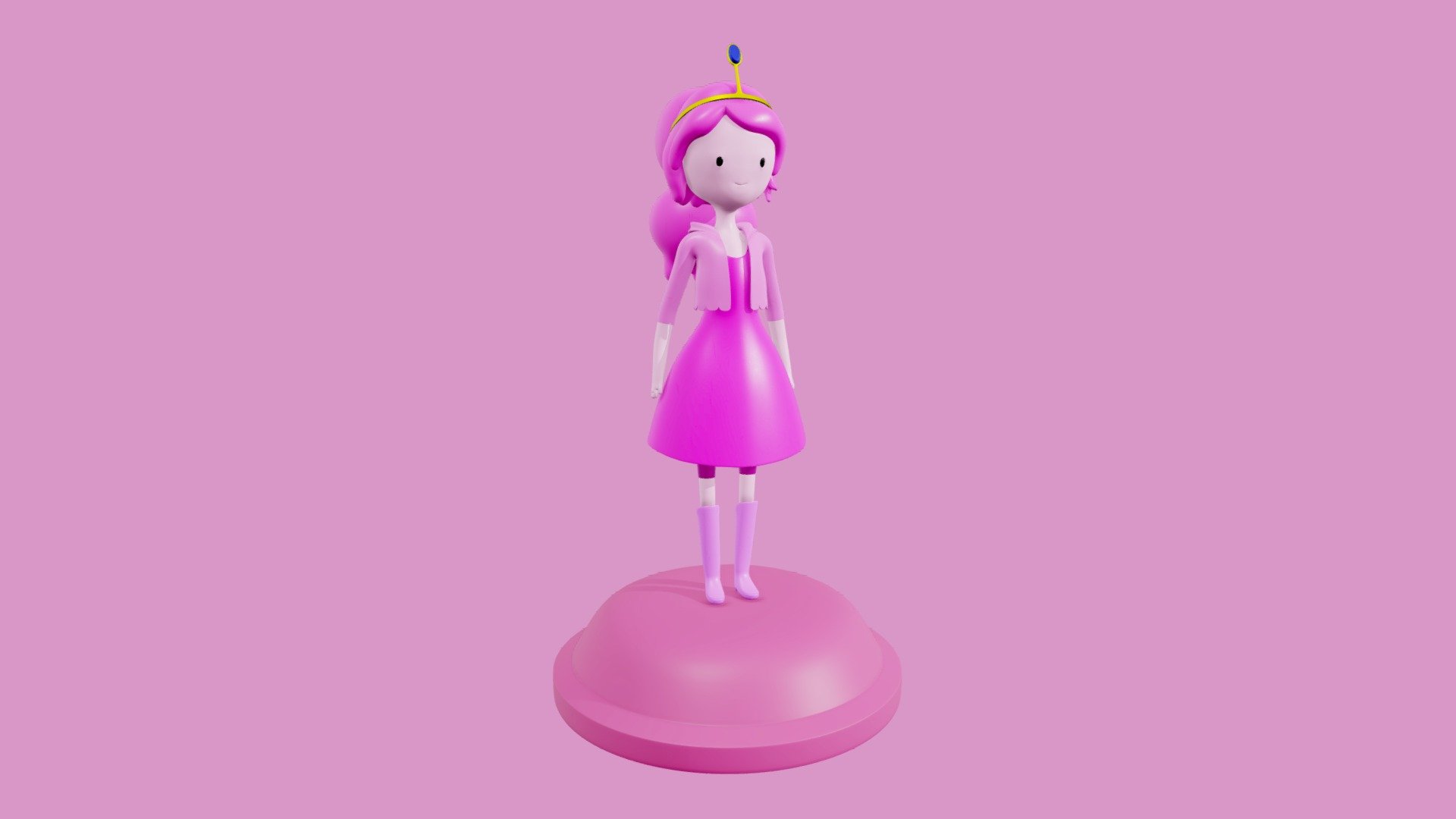 Princess Bubblegum (Adventure Time) - 3D model by jeremyyysan [84eaacb] -  Sketchfab