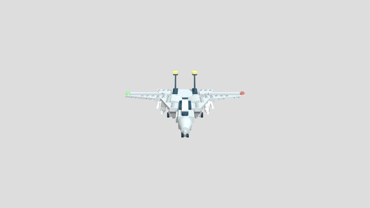 Lego MOC: Mini Grumman F-14 Tomcat 3D Model