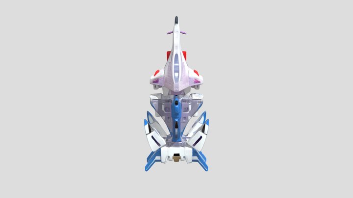 futuristic toy spacecraft or jet 3D Model