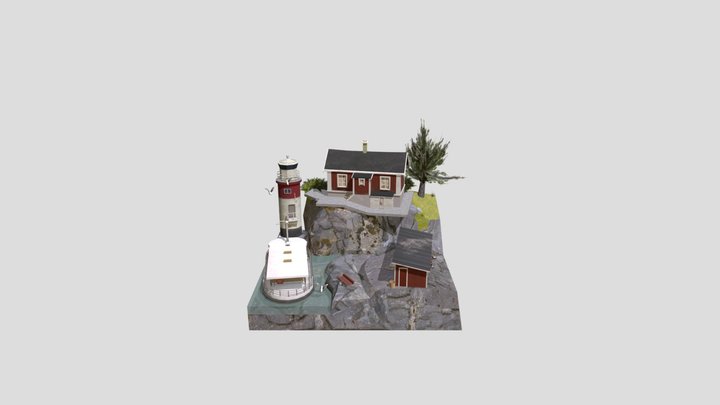DAE Diorama - By the ocean 3D Model
