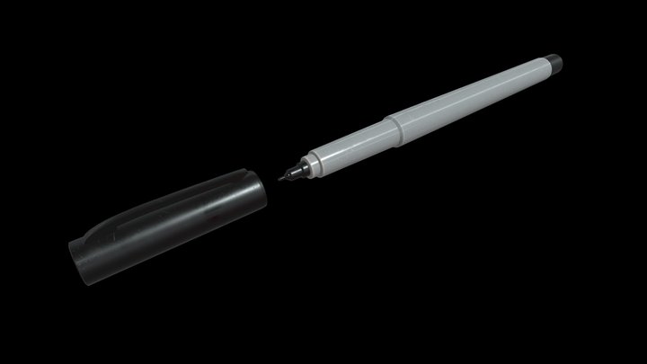 Ultra Fine Point Sharpie 3D Model