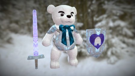 Arctic Teddy 3D Model