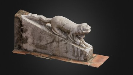 Soc đá chùa Dâu 1 3D Model