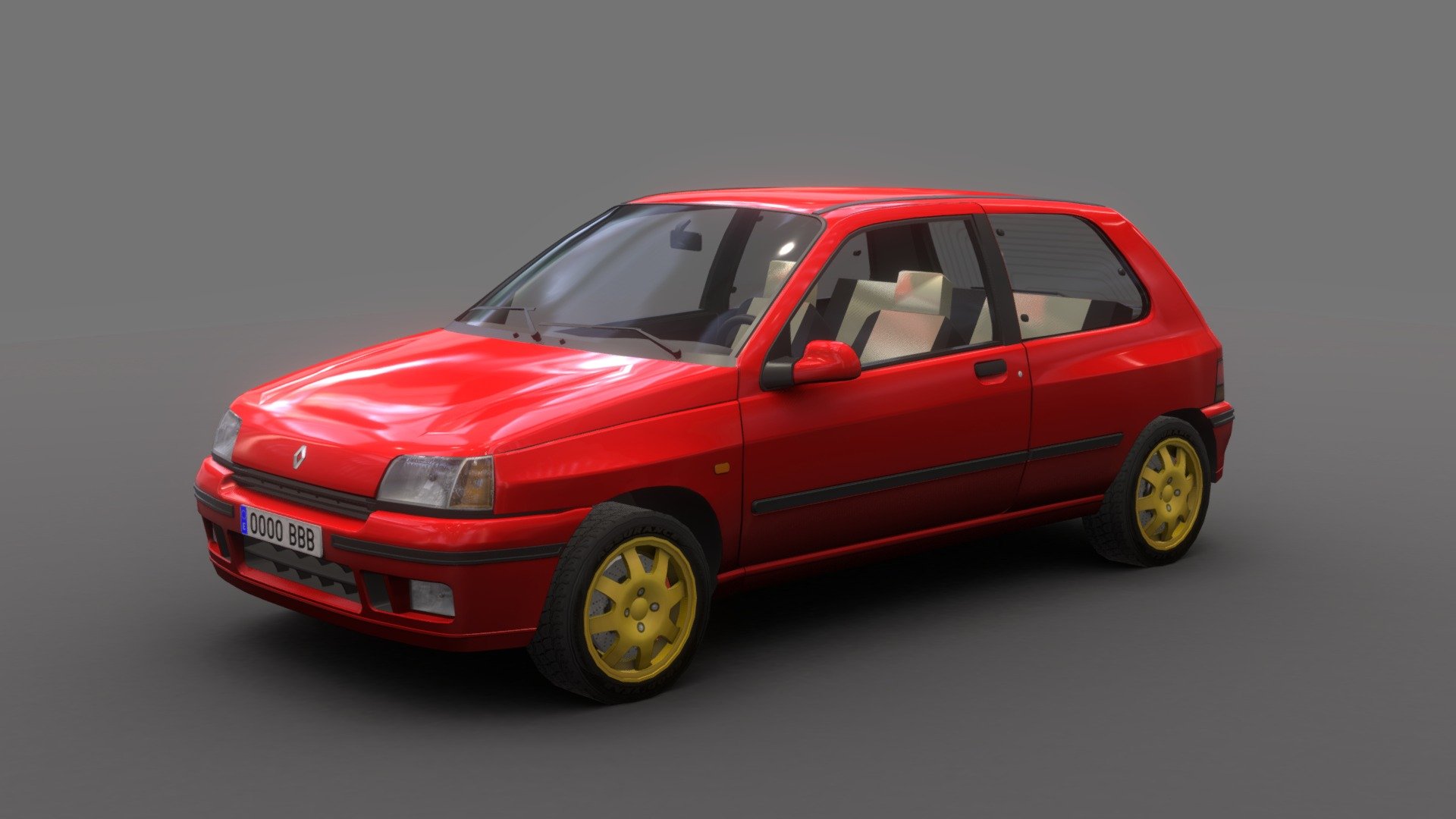 Renault clio 3d model