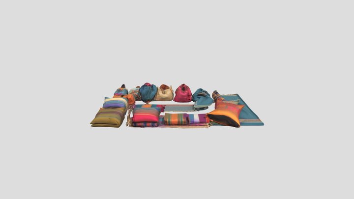 kain tenunan 3D Model