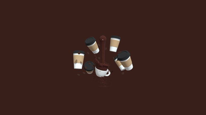 Coffee Cups 3D Model