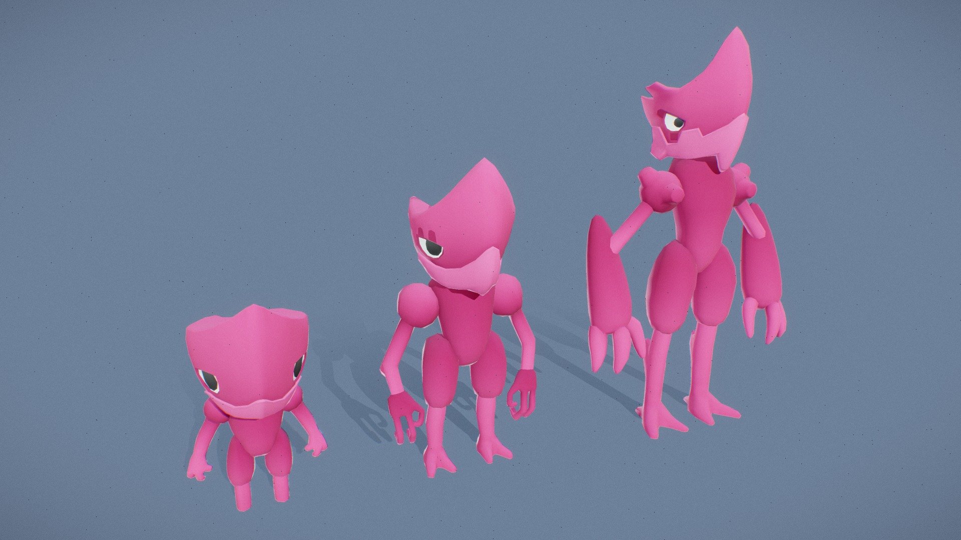 Cartoon Characters - Wedger Warriors - 3D model by notfun [84f2048 ...