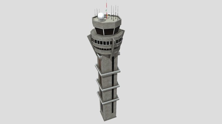Air Traffic Control Tower 3D Model