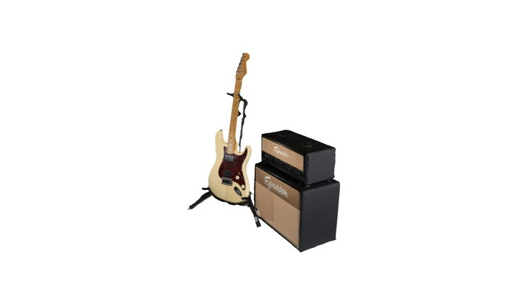 Guitar & Amp 1 (Flash only) 3D Model