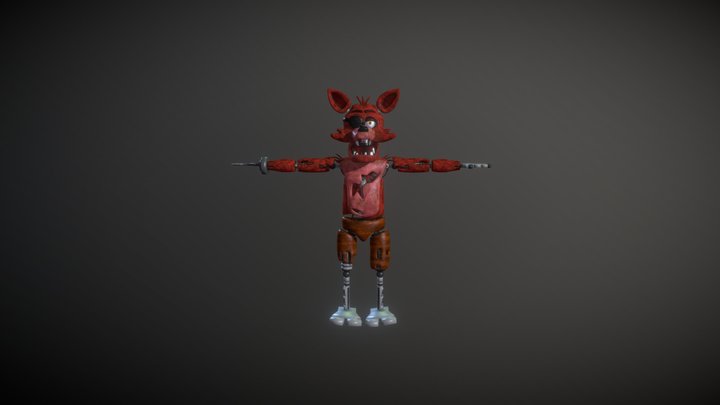 Foxy FNAF RynFox 3D Model