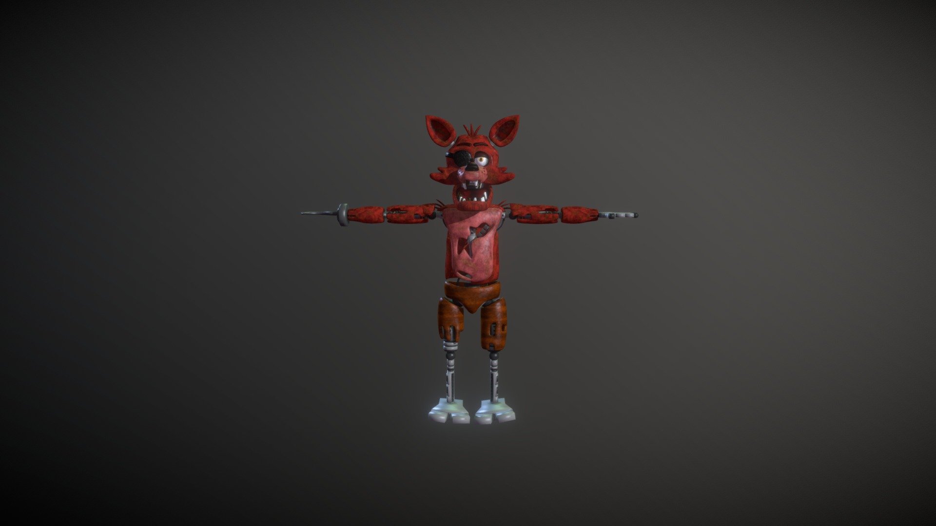 FOXY FLEXY FIVE NIGHTS AT FREDDY'S PRINT-IN-PLACE, 3D models download