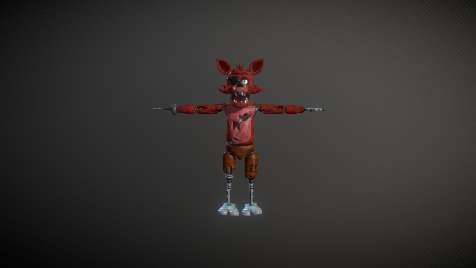 Foxy FNAF RynFox - Download Free 3D model by DillonXtrullier_21  (@DillonXtrullier_21) [84f2e04]