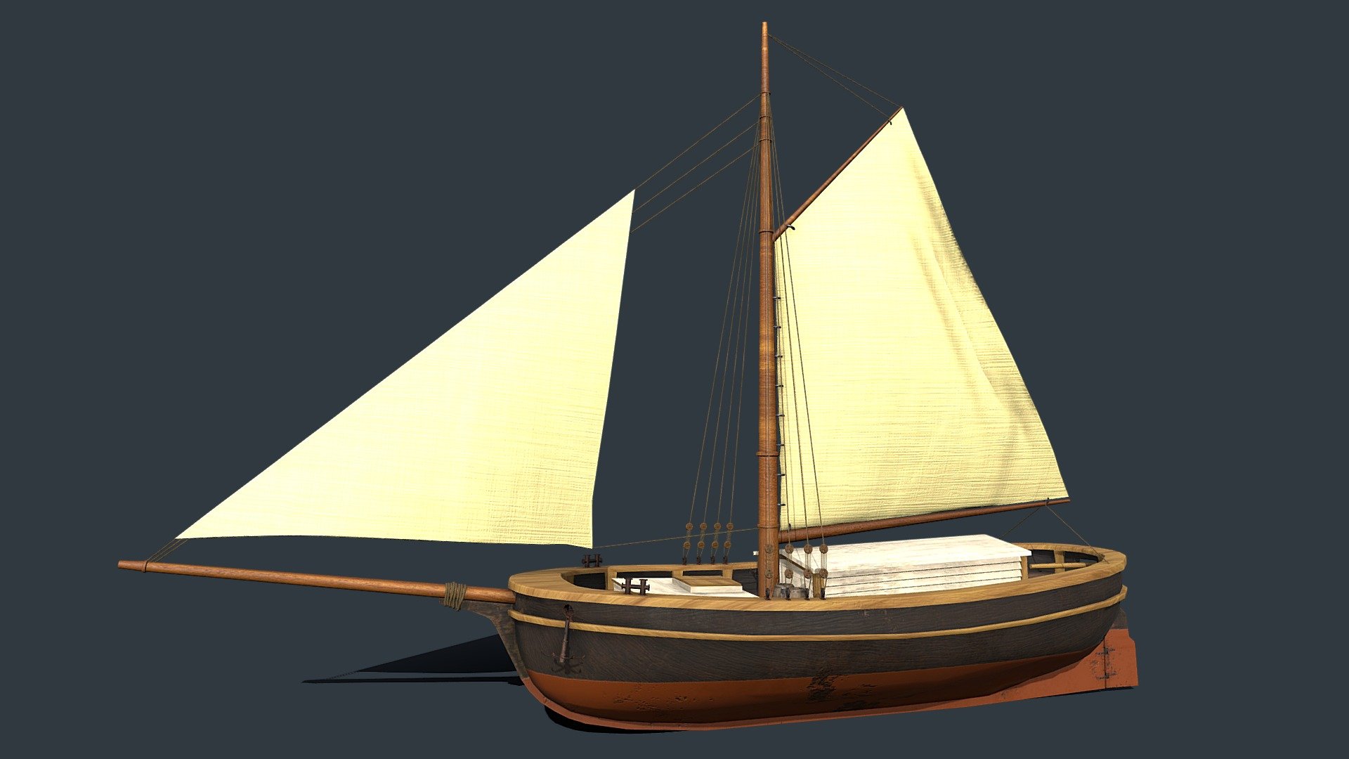 sailboat free 3d model