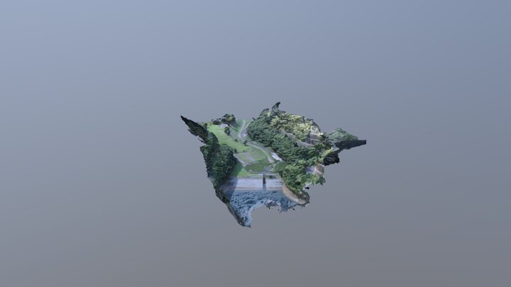 猪野ダム-親水公園 3D Model