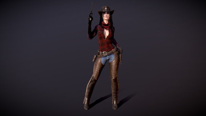 Western Girl Preview 3D Model