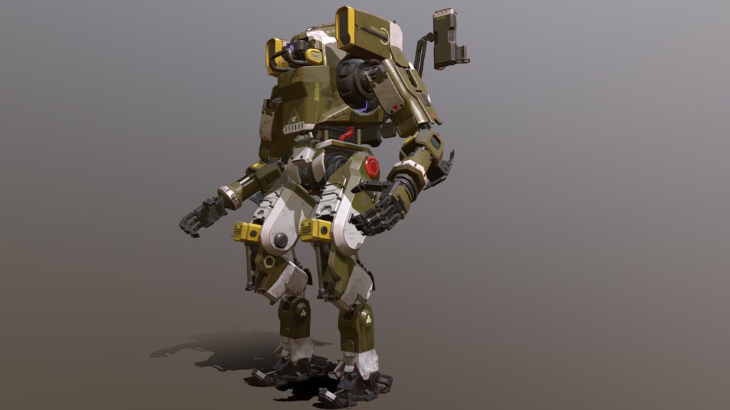 Vanguard-Class Mech Titan (Game Ready)