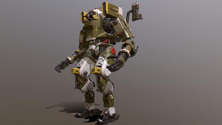 Vanguard-Class Mech Titan (Game Ready)