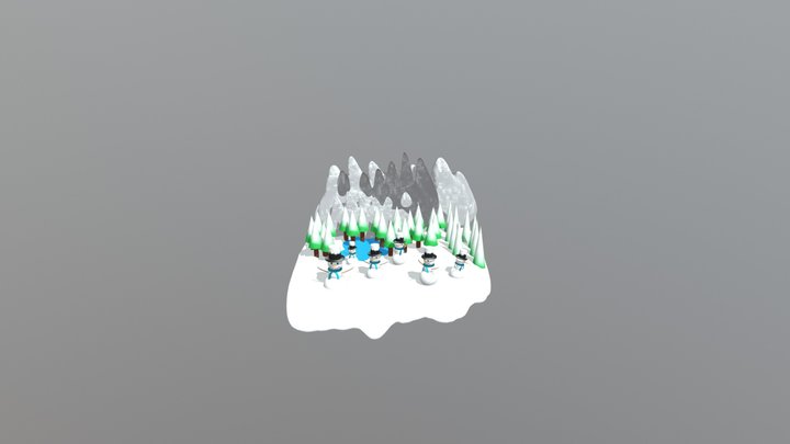 Snowman Fbx 3D Model
