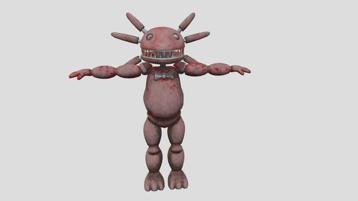 Axolotl FNAF Animatronic 3D Model