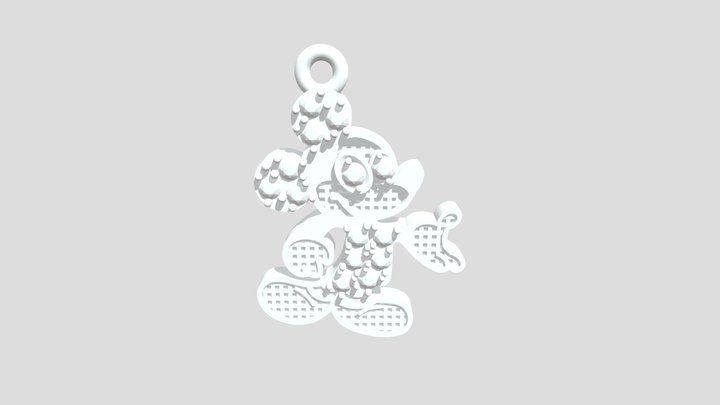 Mickey Pendant 3D Model