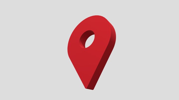 Map Pin 3D Icon | Location Marker | Map Symbol 3D Model