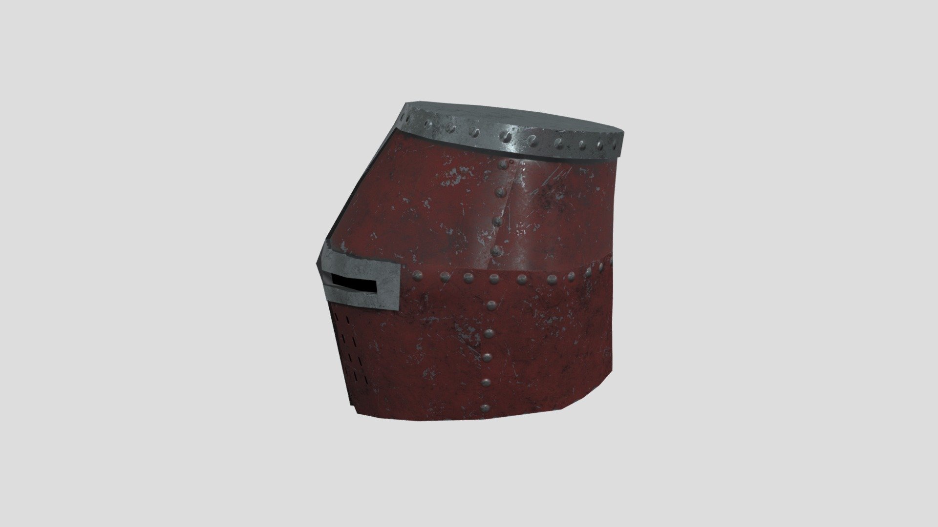 Medieval knight helmet.