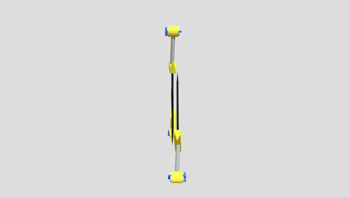 Triple Dark Blade 3D Model