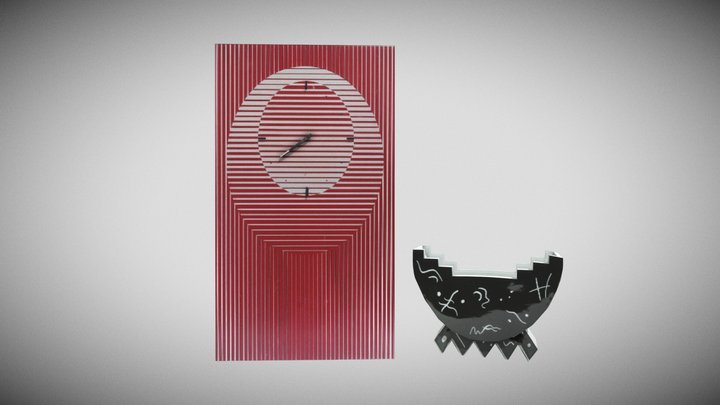 Low Poly 90s Deco – Free 3D Model STL