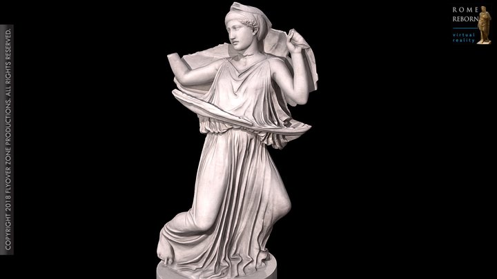 3D rendering of Niobid female (5th century group)