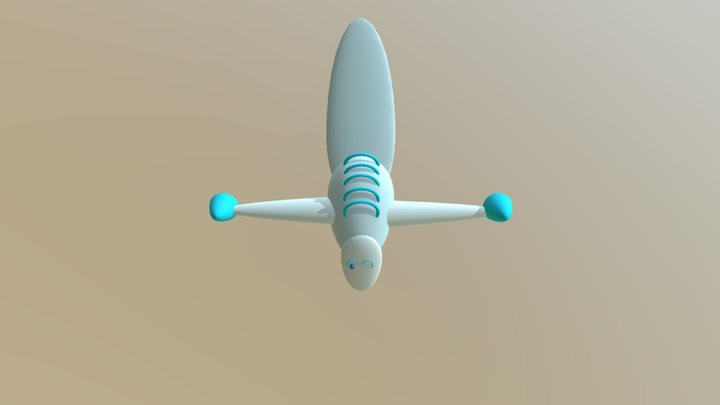 Copy Of Black Rocket - Template Robot (2) 3D Model