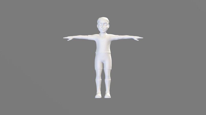 GJ_MOD_CHLDMAL_v001_Head 3D Model