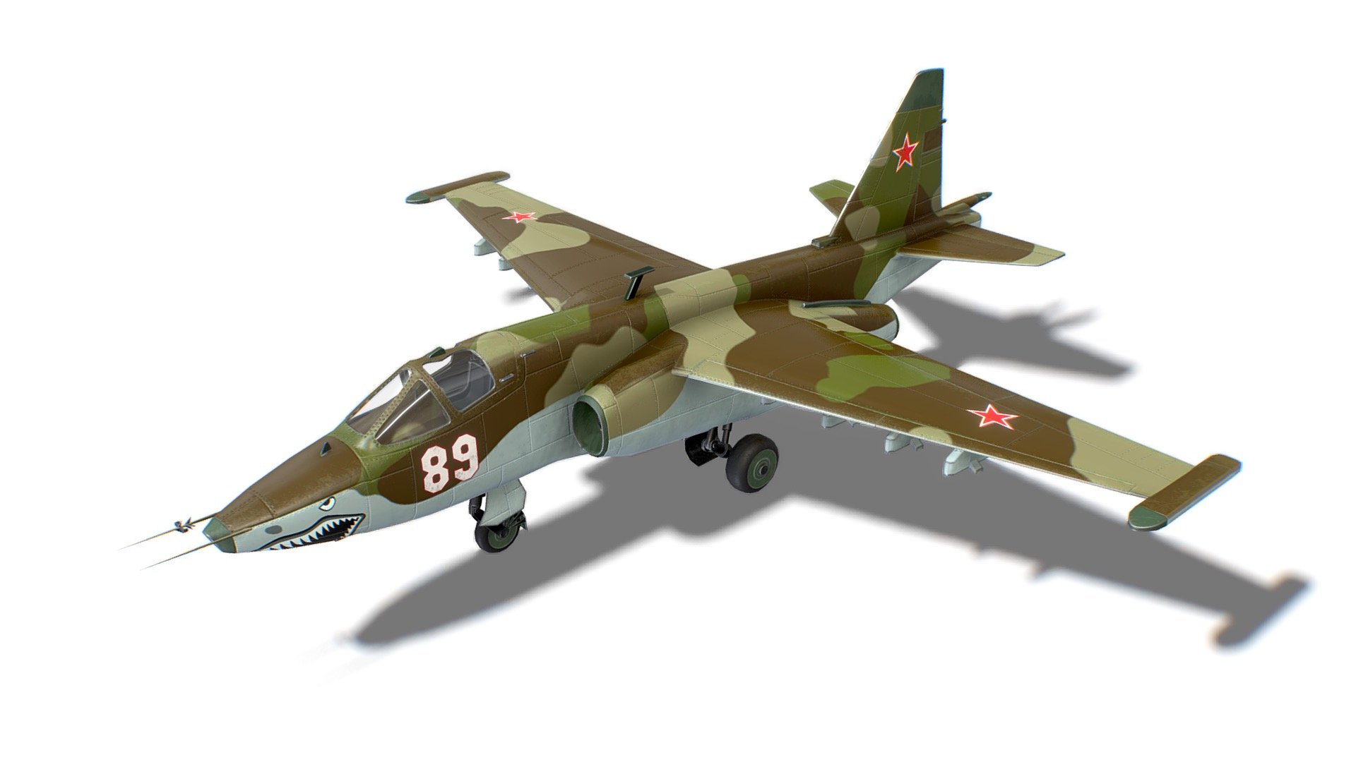 SU-25 Frogfoot Jet Fighter Aircraft