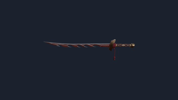 Buzz Katana Low Poly 3D Model