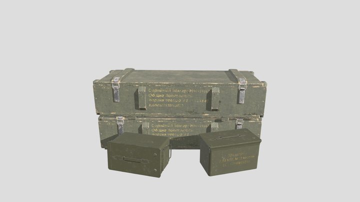 crates 3D Model