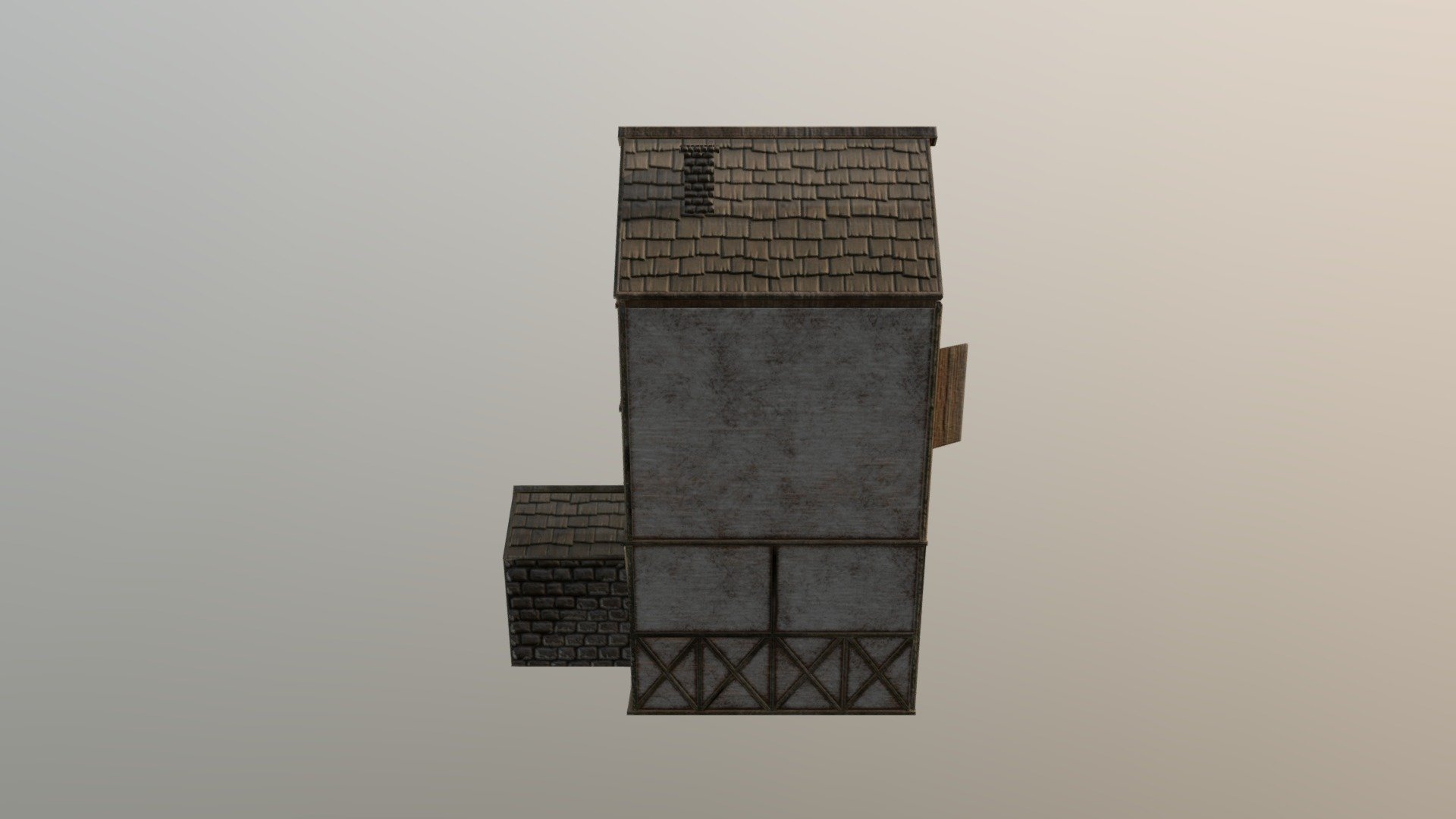 Medieval House With Materials