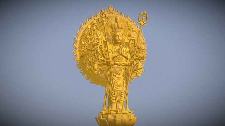 千手观音数字雕塑模型 3D Model