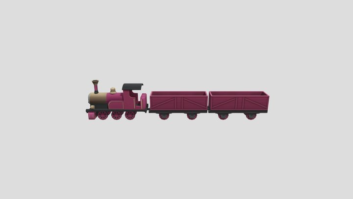 railway crossing lady 3D Model