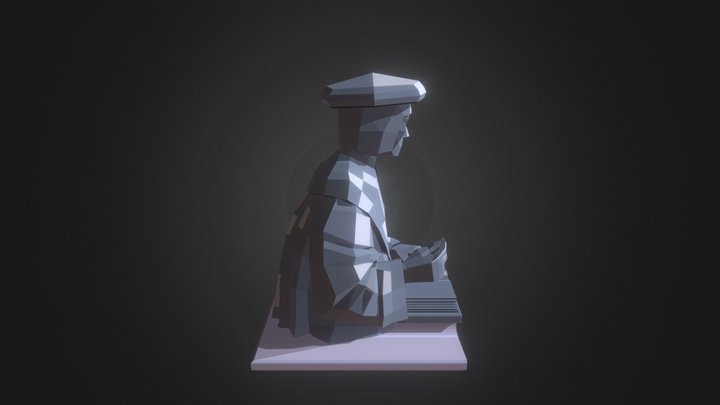 Mikael Agricola statue 3D Model