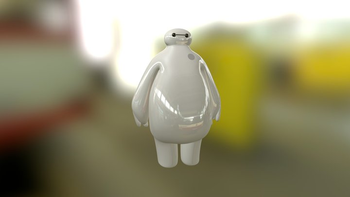 Practica 1 - Subdivisión y espejo - Baymax 3D Model
