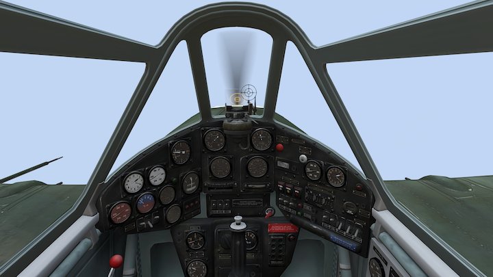 Morane-Saulnier M.S.406 Cockpit 3D Model