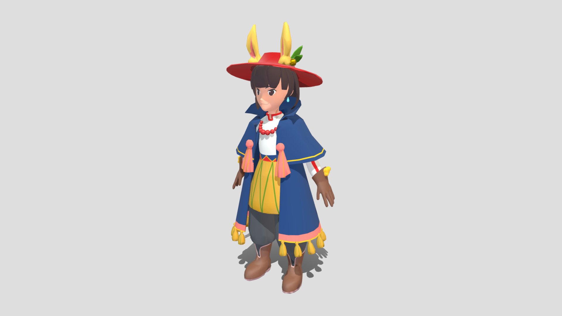 Ni No Kuni Character Concept Chio Pacala 3D model by KiwiWii