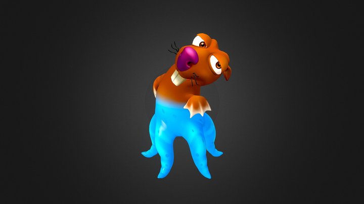 Octo Beaver 3D Model